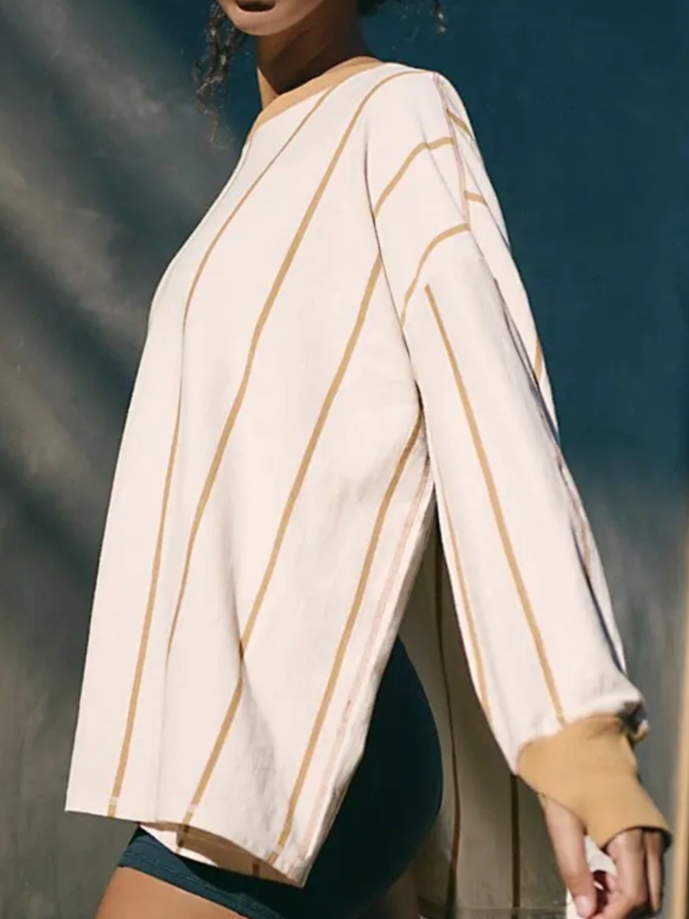 FP Movement by Free People Home Game Stripe Layer Top!